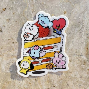 Pastel BT21 Pegatina
