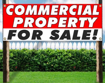 Commercial Property For Banner, Heavy-Weight Vinyl with Grommets