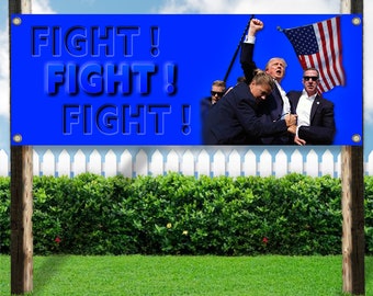 thumbnail interactive-video image 1 of TRUMP Advertising Vinyl Banner Flag Sign – Multiple Sizes Available – Made In USA 1 of 2
