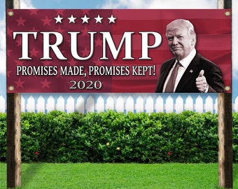 Trump Pence 2020 13 oz Banner Non-Fabric Heavy-Duty Vinyl Single-Sided with Metal Grommets Trump Pence 2020 13 oz Banner Non-Fabric Heavy-Duty Vinyl Single-Sided with Metal Grommets
