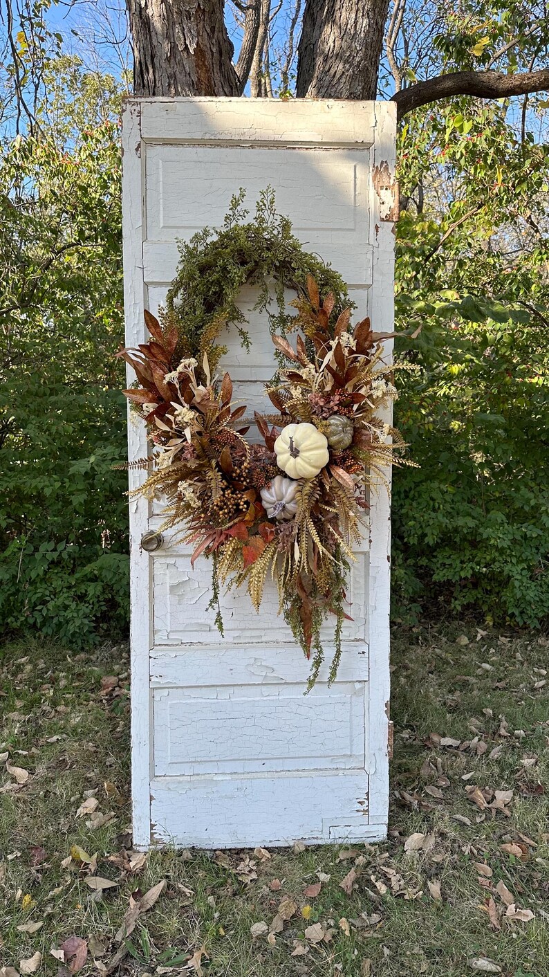 Extra Large Fall Wreath for Front Door, Elegant Wreath, One of a Kind