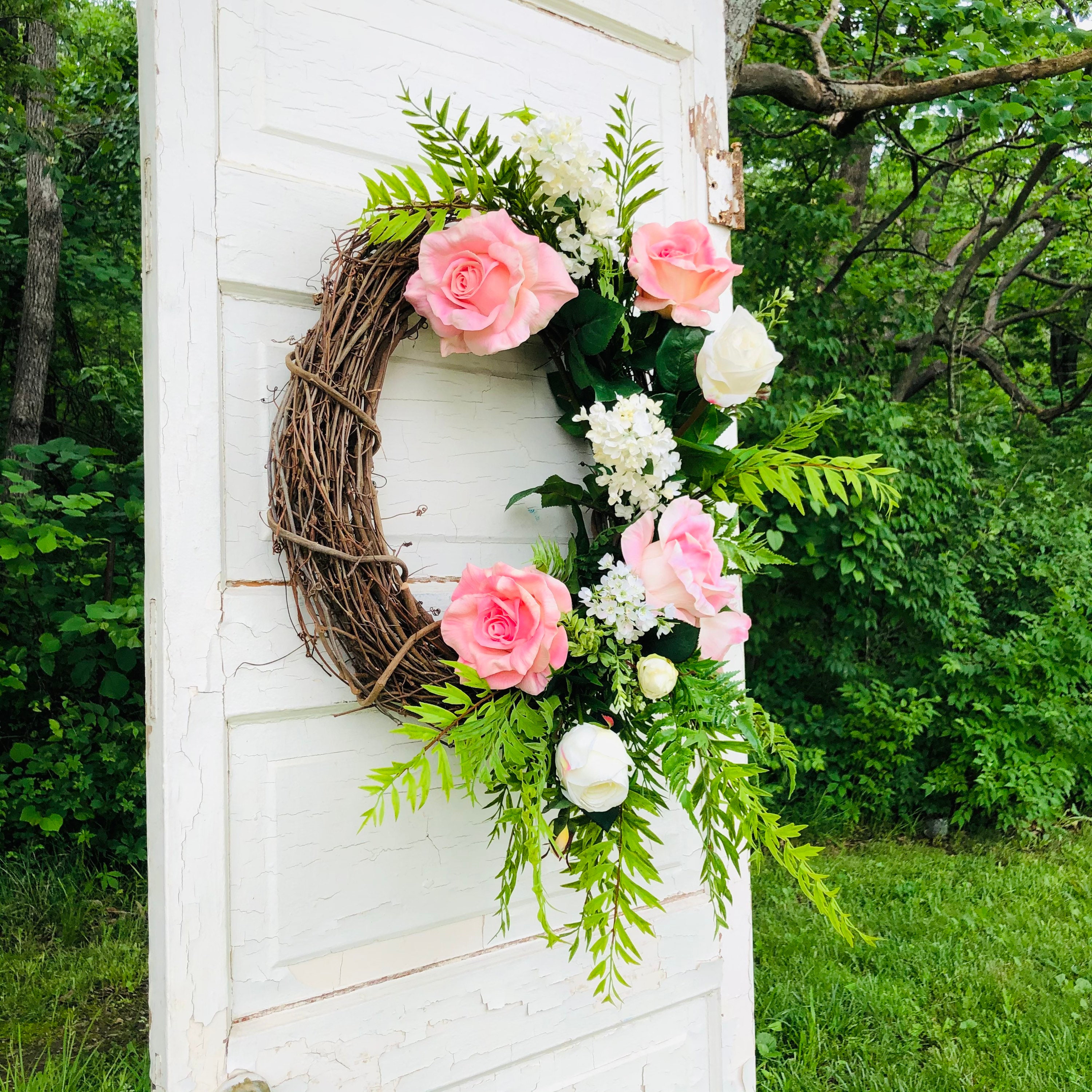 NEW Oval Wreath for Front Door Summer Oval Wreath Everyday Etsy UK