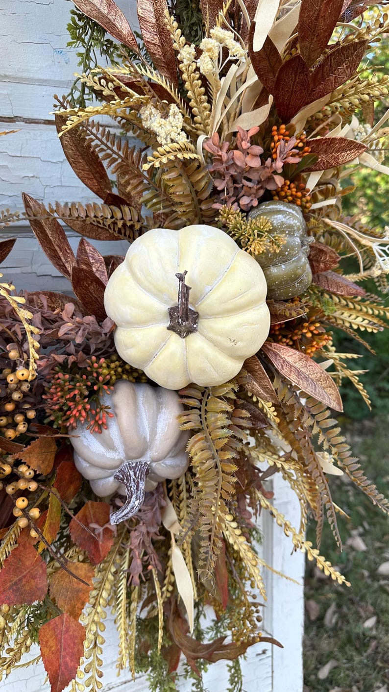 Extra Large Fall Wreath for Front Door, Elegant Wreath, One of a Kind