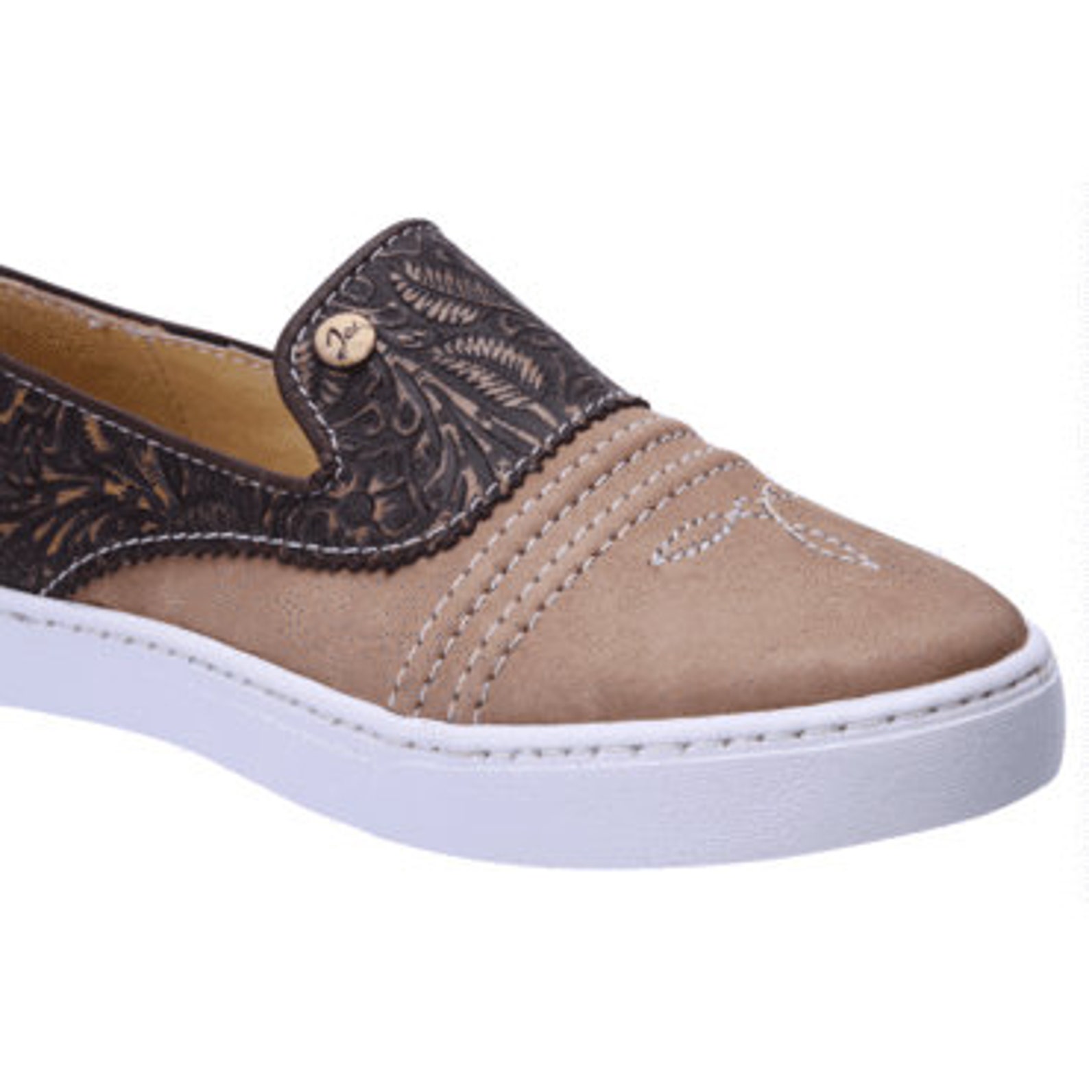 Women's Western Leather Slip On Shoes Zapato Ranchero de Etsy