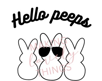 Hola Peeps, conejito, archivo png de pascua