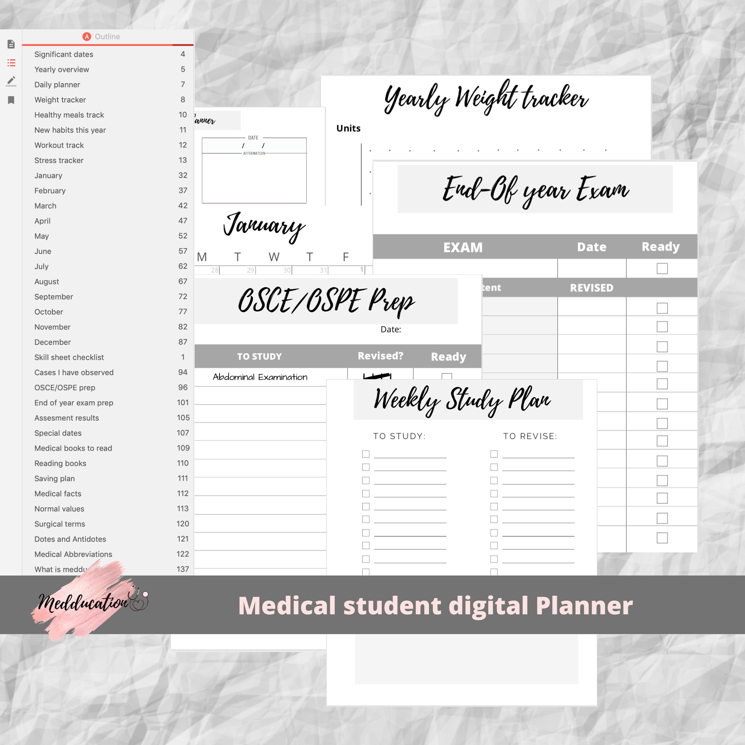 Medical Student Planner 2021 Etsy UK