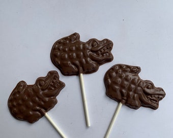 30 Alligator chocolate suckers chocolate Alligator candy Alligator chocolate pops chocolate Alligator