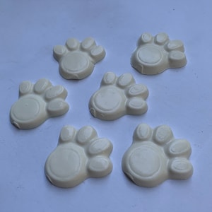 20 dog paw chocolate cupcake topper puppy cupcake topper chocolate dog paw puppy candy chocolate paw pops