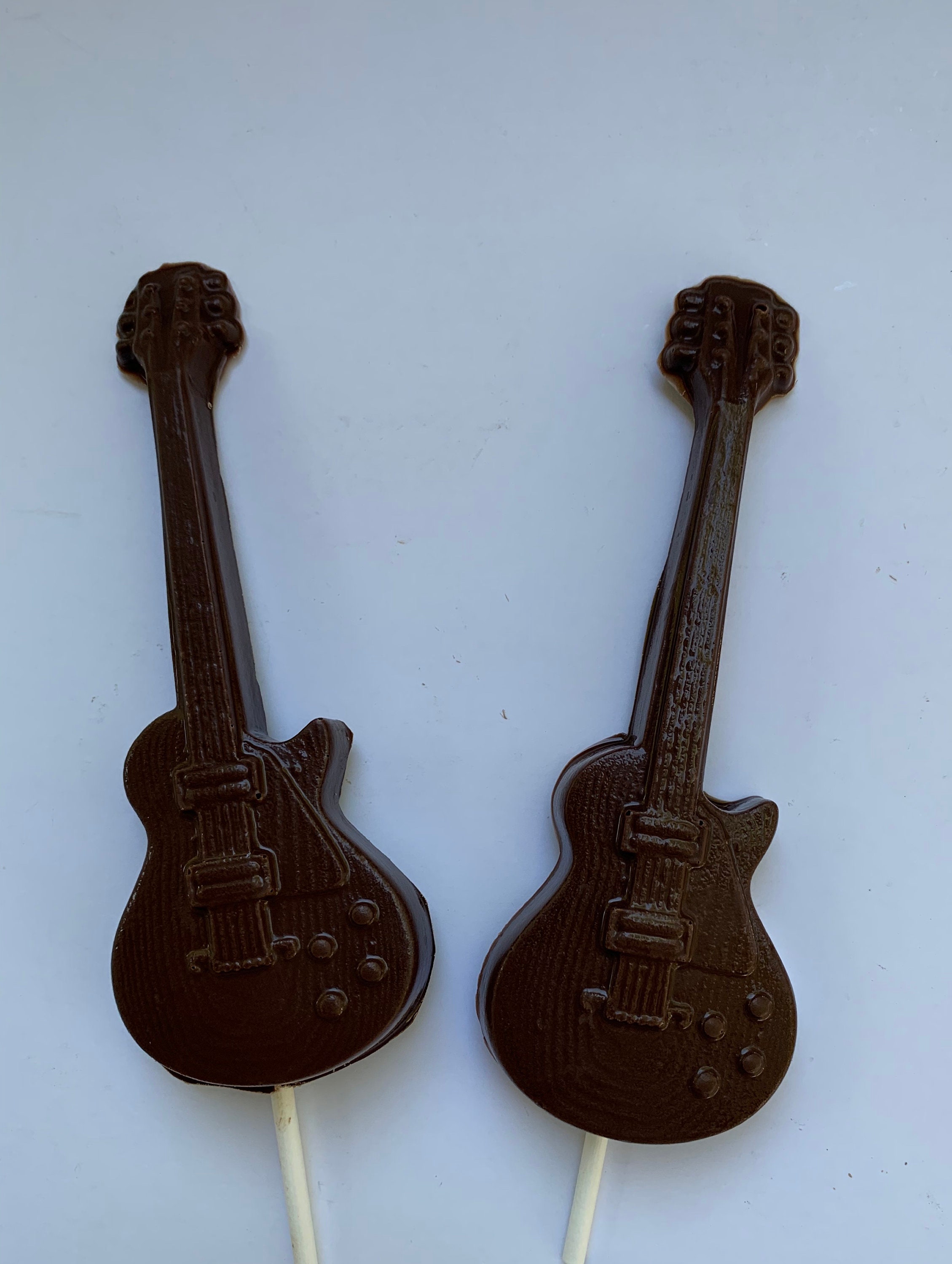 12 Chocolate Guitar Chocolate Suckers Chocolate Guitar Candy Etsy