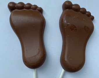 12 Chocolate foot chocolate suckers chocolate foot candy