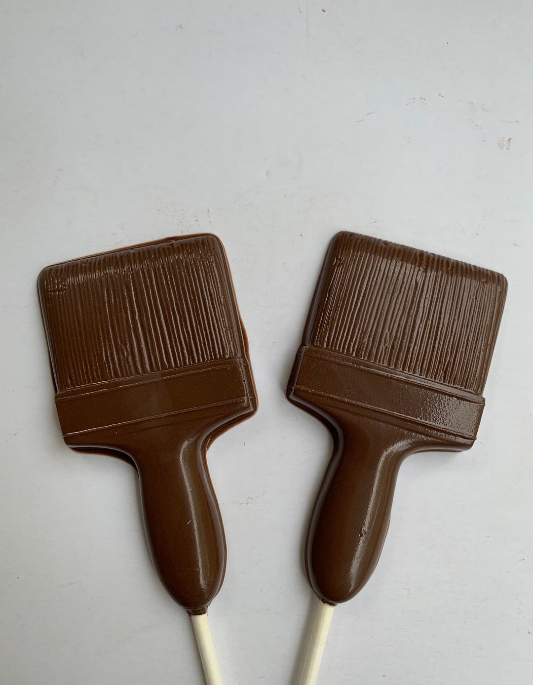12 Chocolate Paint Brushes Pops Chocolate Paint Brush Suckers Etsy