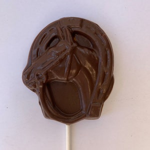 12 Chocolate Horse pops chocolate Horse suckers chocolate Horse shoe image 4