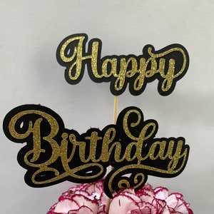 Happy Birthday cake topper custom cake topper
