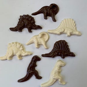 20 dinosaur chocolate cupcake topper dinosaur cupcake topper chocolate dinosaur candy chocolate dinosaur pops