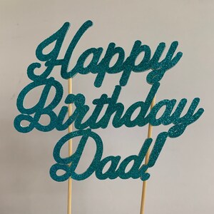 Custom Happy Birthday cake topper Happy Birthday Mom Happy Birthday Dad cake topper custom cake topper