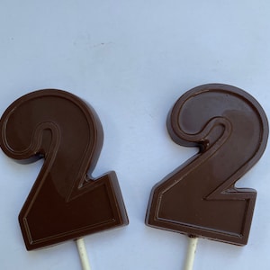 10 2nd birthday chocolate pops chocolate 2nd suckers chocolate 2nd lollipop chocolate