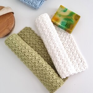 Crochet Washcloth Pattern, Easy Washcloth, Dishcloth Crochet Pattern, Modern Crochet Pattern, PDF image 4