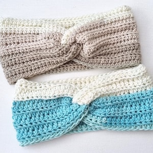 CROCHET PATTERN, Twisted Ear Warmer, Crochet Headband Pattern, PDF Download