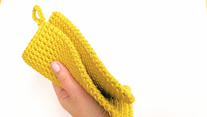 CROCHET PATTERN, Crochet Thick Potholder Pattern, Thermal Crochet Hot Pad PDF Pattern image 3