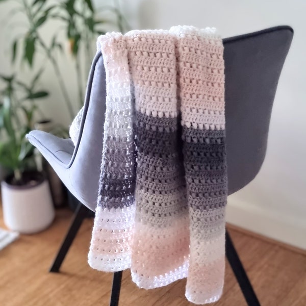 CROCHET PATTERN, Crochet Rectangular Shawl Pattern, Crochet Wrap, PDF Download