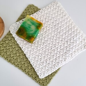 Crochet Washcloth Pattern, Easy Washcloth, Dishcloth Crochet Pattern, Modern Crochet Pattern, PDF image 2