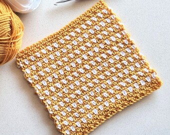 CROCHET PATTERN, Blanket Square Pattern, Crochet Afghan Square, PDF Download