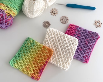 CROCHET PATTERN, Crochet Coasters, Mug Rug Pattern, Crochet Home Decor, Coasters PDF Pattern