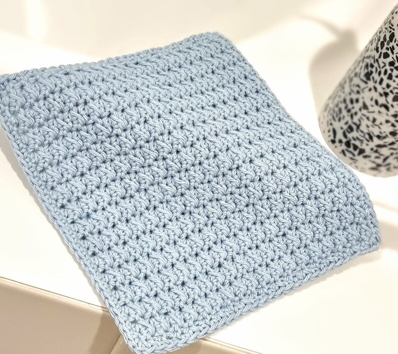 Crochet Washcloth Pattern, Textured Washcloth, Dishcloth Crochet Pattern, Modern Crochet Pattern, PDF image 5