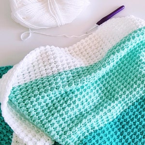 CROCHET Baby Blanket PATTERN, Textured Crochet Baby Blanket, Snuggly Soft and Cozy Crochet Blanket Pattern, PDF Download