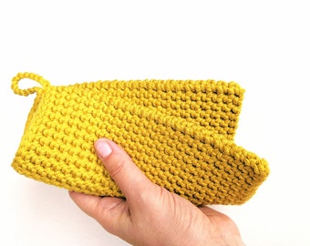 CROCHET PATTERN, Crochet Thick Potholder Pattern, Thermal Crochet Hot Pad PDF Pattern