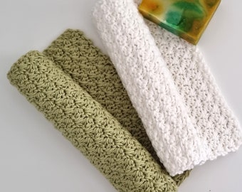 Crochet Washcloth Pattern, Easy Washcloth, Dishcloth Crochet Pattern, Modern Crochet Pattern, PDF