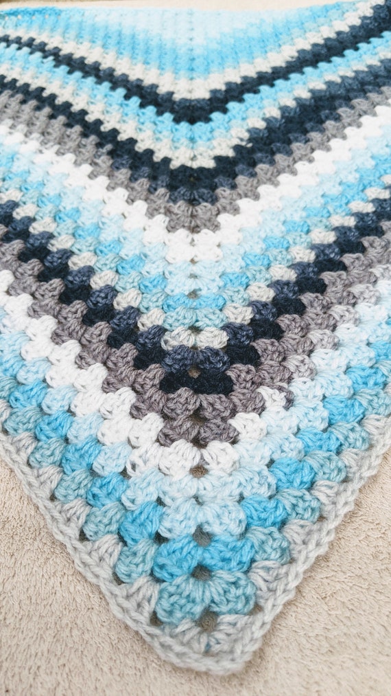Bless Your Heart Granny Triangle Shawl Pattern • Salty Pearl Crochet