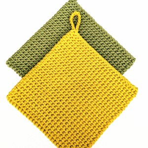 CROCHET PATTERN, Crochet Thick Potholder Pattern, Thermal Crochet Hot Pad PDF Pattern image 4