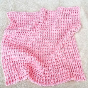 Crochet Baby Blanket Pattern, Double Waffle Crochet, Reversible Baby Blanket, PDF Download