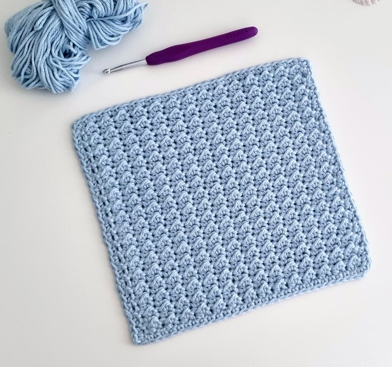 Crochet Washcloth Pattern, Textured Washcloth, Dishcloth Crochet Pattern, Modern Crochet Pattern, PDF image 3