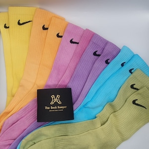 Nike Customised Tie-Dye Socks. One Full Colour Selection.