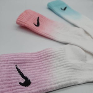 Nike Customised Tie-Dye Half-Dip Socks