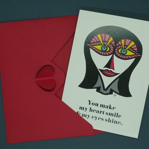 You make my heart smile  - Kunstkarte - Versandfrei