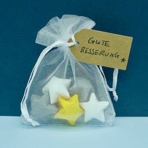5 "Gute Besserung"-Sterne | Handgefertigtes kleines Geschenk