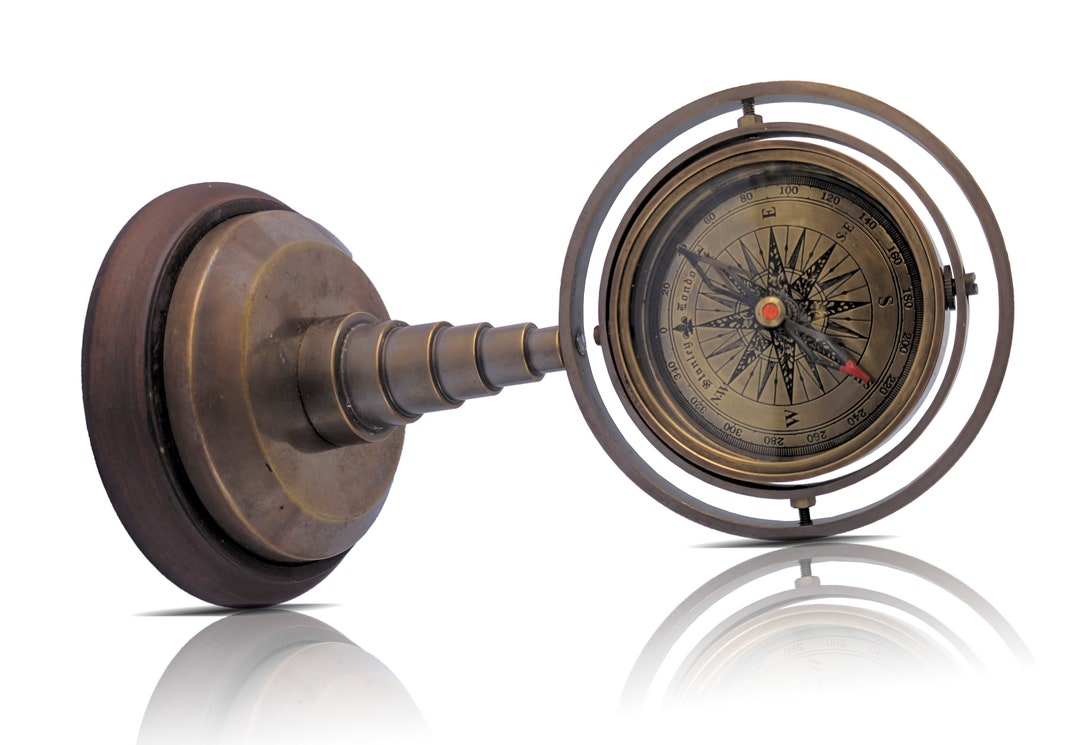 Gimble Compass Nautical Brass Gimbal Compass Office Décor Home Décor Gift Idea - Etsy