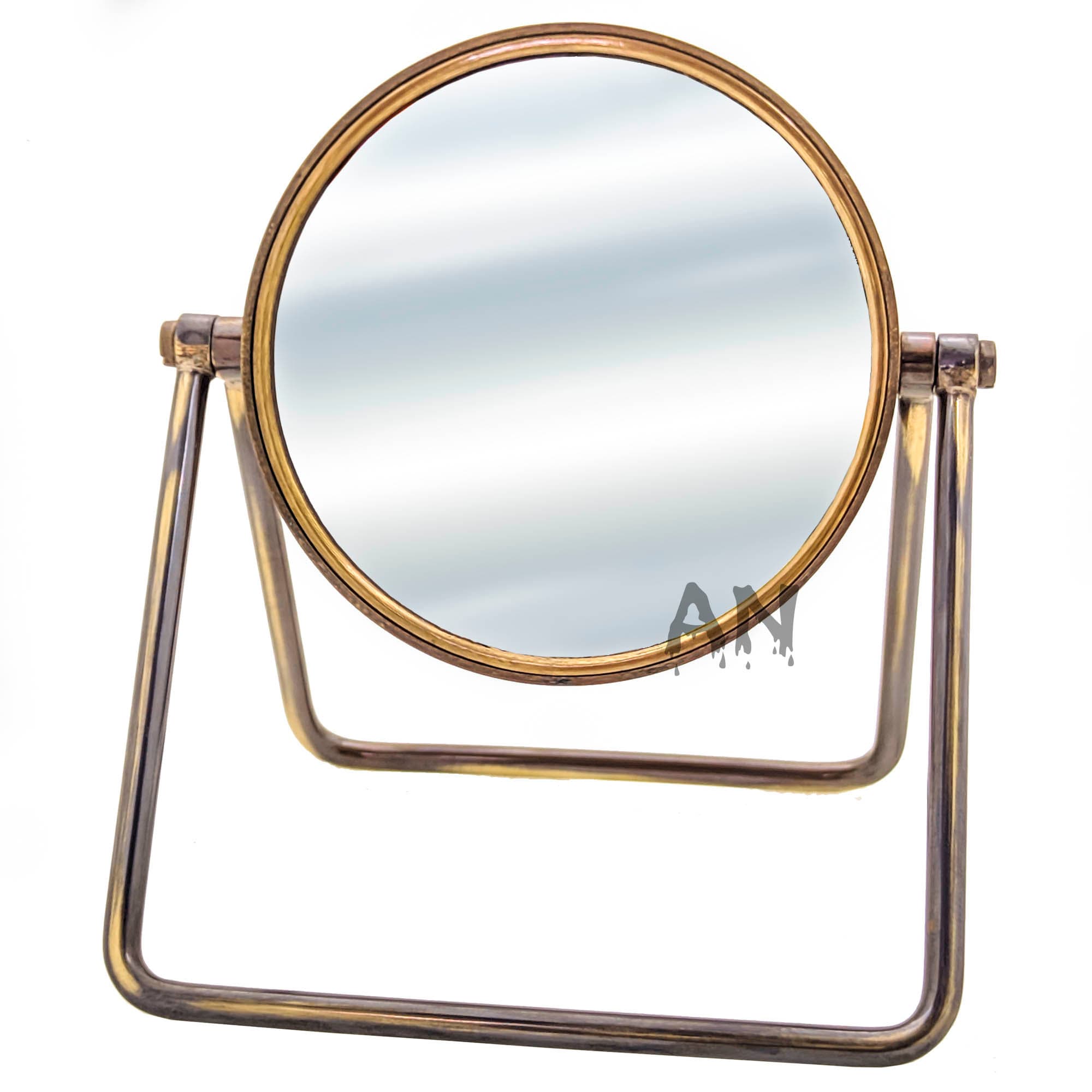 Personalized Brass Engraved Desk Mirror Makeup Mirror Etsy