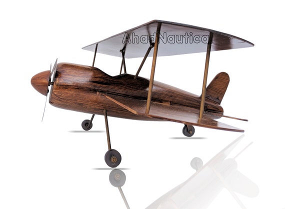 Vintage wooden airplane toy hotsell