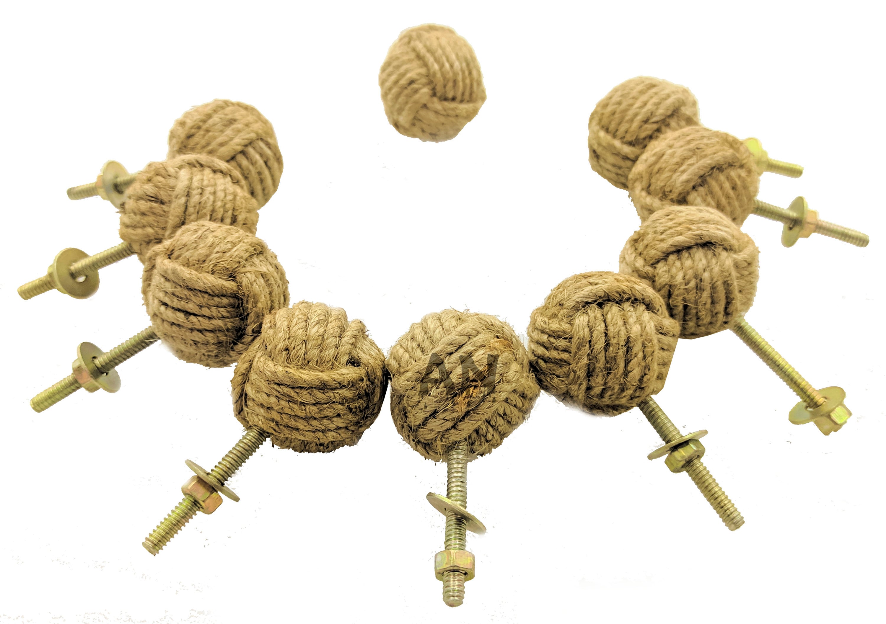 Pull Rope Knob Jute Rope Door Knobs Rope Knot Drawer Pulls and Knobs Pull and Push ...