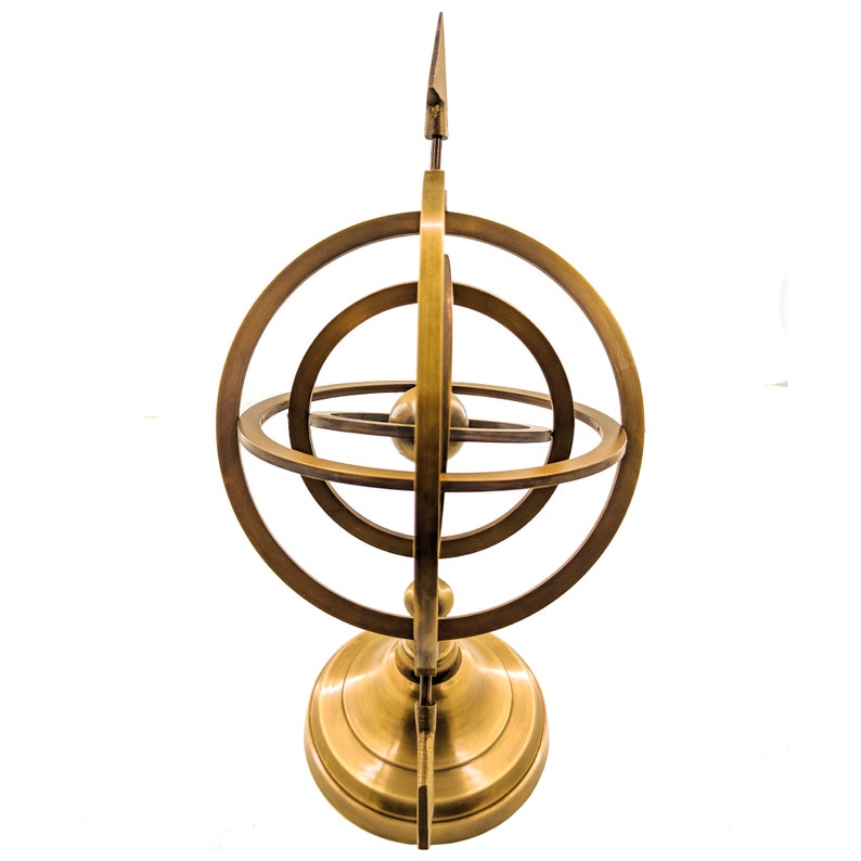 Brass Armillary Sphere Table Decor Armillary Globe Sphere Functional Armillary/Authentic Brass Nautical Artifact Sphere Globe image 6