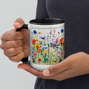Gardening  mug , Christmas gift for gardener , Wildflower Mug