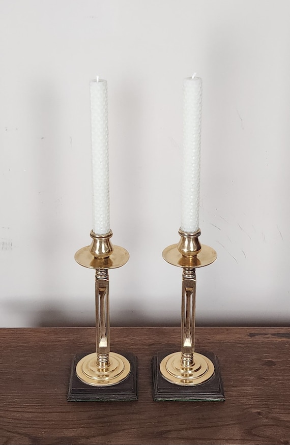 希少◇50s～アメリカアンティークUSA大理石キャンドル燭台3灯 Antique