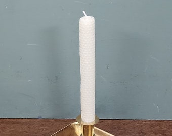 1880s High-Quality Rectangular Solid Brass Chamberstick