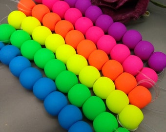 6MM 8MM Wholesale Czech Glass Matte Neon Frosted Round Spacer BEADS Choose 6MM 8MM Wholesale Czech Glass Matte Neon Frosted Round Spacer BEADS Choose