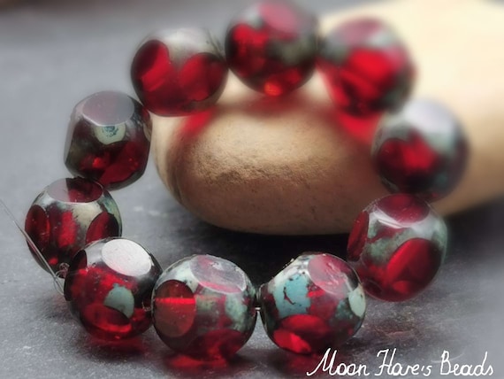 100 Perles Facettées De Bohême Preciosa 4 Mm - Couleur Siam AB