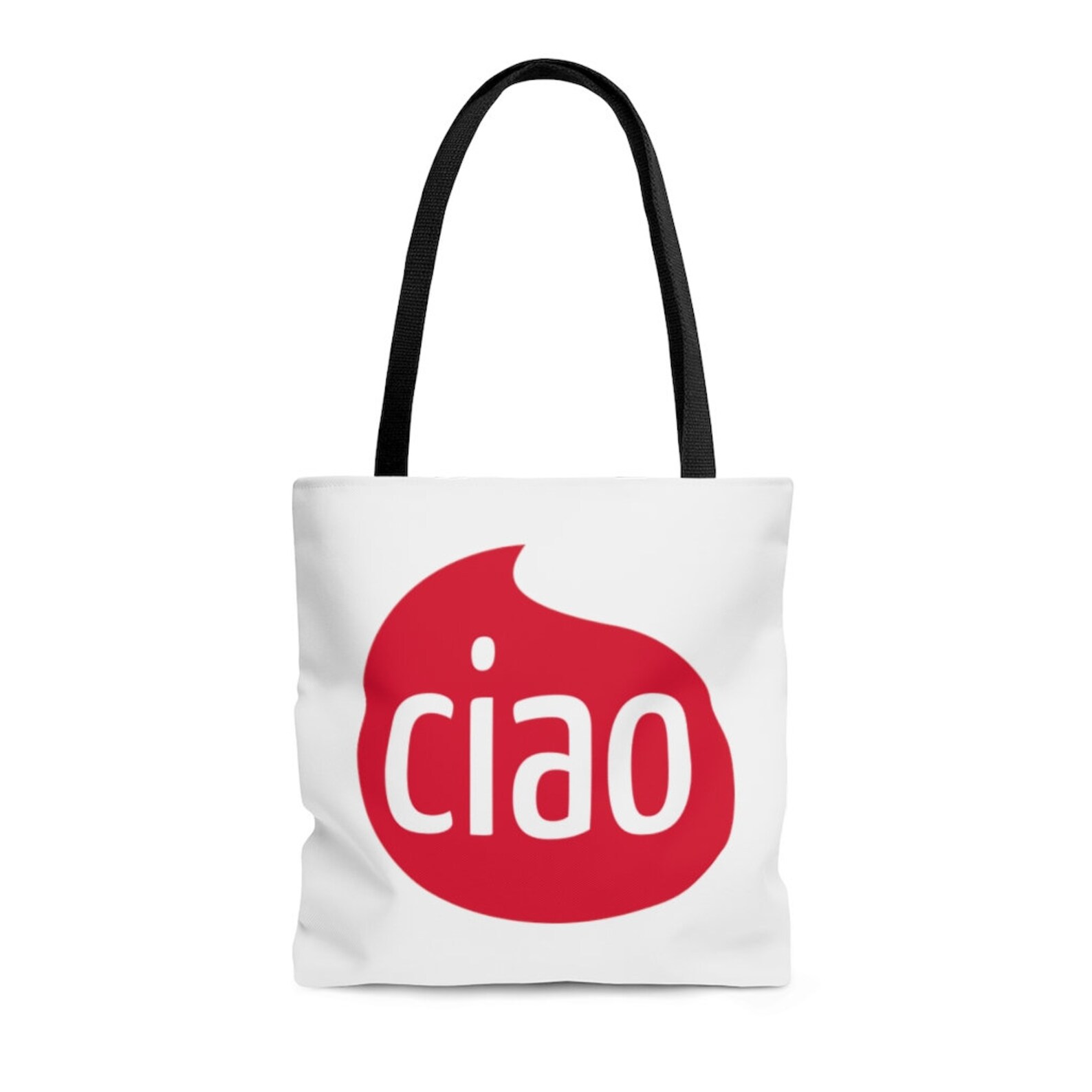 Ciao Italian Tote Bag DOUBLE SIDED Print Italia Art bag Etsy